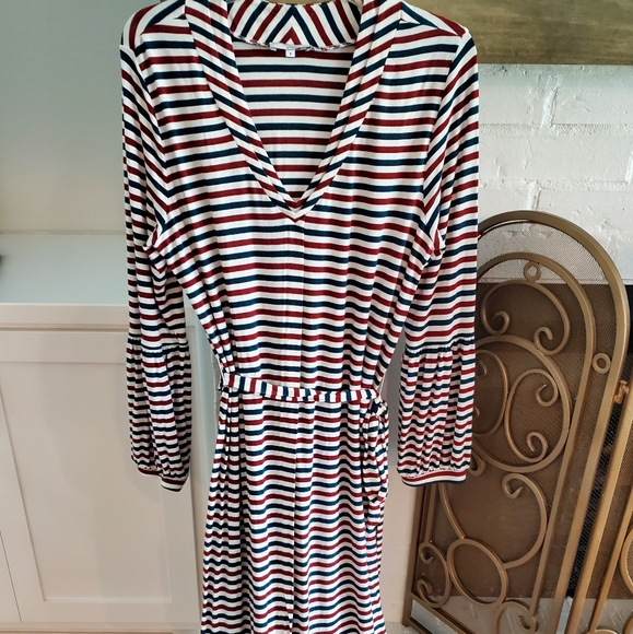 J. Crew striped midi dress - Picture 1 of 5